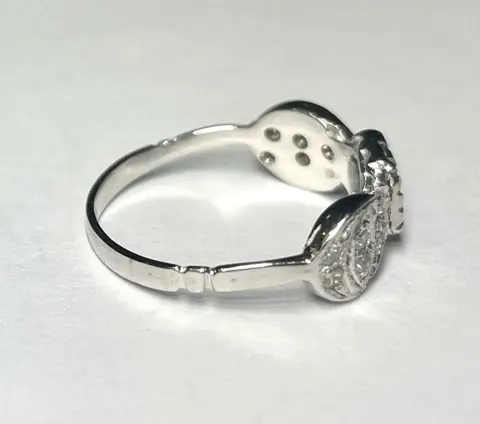 999 Platina - Ring - 0.45 ct Smaragd - Diamanten