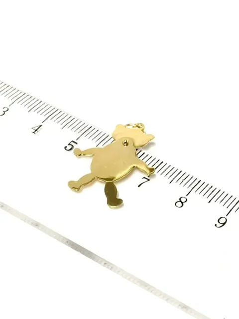 Oso cabeza con movimiento - 18 karaat Goud - Hanger