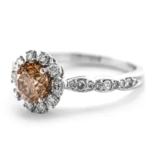 1.52 tcw Diamond Ring - 14 karaat Witgoud - Ring - 1.04 ct Diamant - Diamanten van 0,48 ct - geen minimumprijs