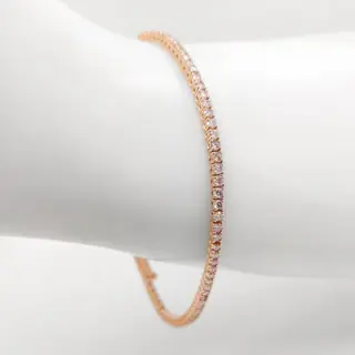 IGI Certified 2.35ct Pink Diamonds Bracelet - 14 karaat Rosé goud - Armband - ***GEEN RESERVEPRIJS***