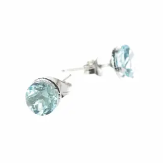 Intini Jewels - 18 karaat Goud, Witgoud - Oorbellen - 1.50 ct Topaas