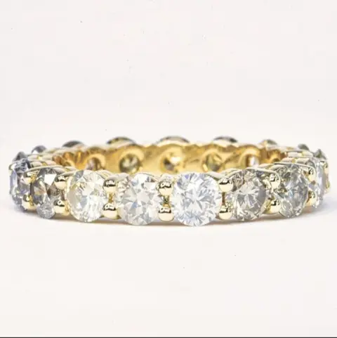 14 karaat Geel goud - Ring Diamant - Diamanten