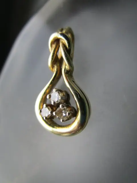 14 karaat Goud - Hanger - Diamanten