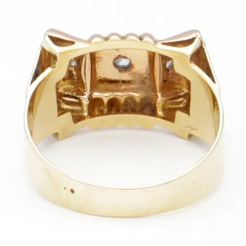 No reserve - 18 karaat Goud - Ring Diamant