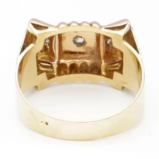 No reserve - 18 karaat Goud - Ring Diamant
