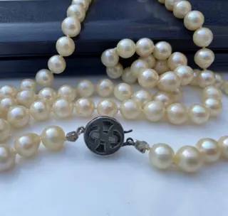 J. Köhle Pforzheim (JKA) - 925 Zilver, Zoetwater parels - Halsketting Zoetwater parel - koraal