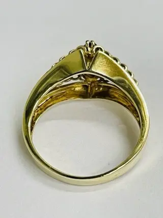 14 karaat Goud - Ring - 0.18 ct Robijn