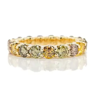 3.40ct Fancy Diamond Ring - 14 karaat Geel goud - Ring - ***GEEN RESERVEPRIJS***