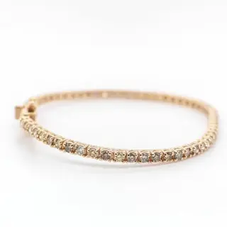 No reserve price - 2.63 tcw - 18 karaat Rosé goud - Armband Diamant