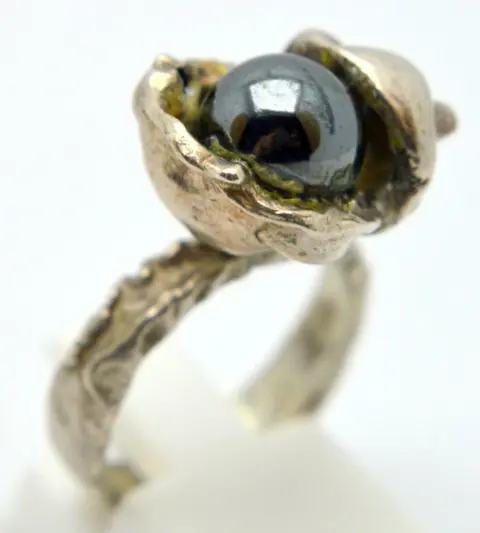 Modernist - 935 Zilver - Ring - Hematiet