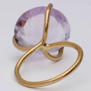 No Reserve - 18 karaat Goud - Ring - 11.42 ct Amethist