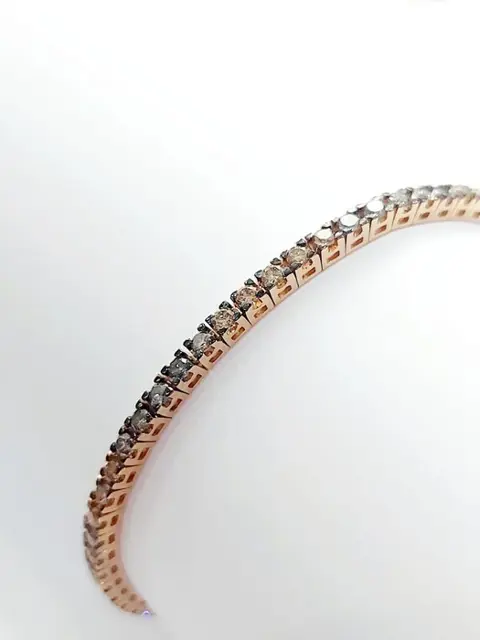 Astralia - 18 karaat Goud, Rosé goud - Armband - 3.84 ct Diamant