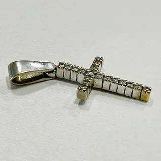 18 karaat Witgoud - Hanger - 0.18 ct