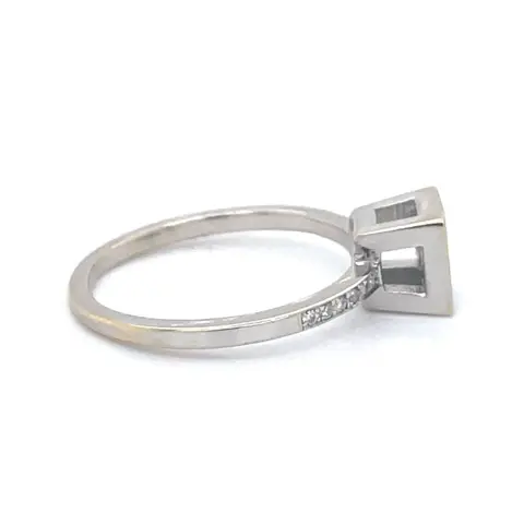 18 karaat Witgoud - Ring - 0.12 ct Diamant - Diamanten