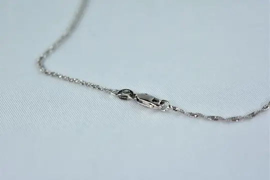 Nimei - 18 karaat Witgoud - Collier met hanger - Diamanten