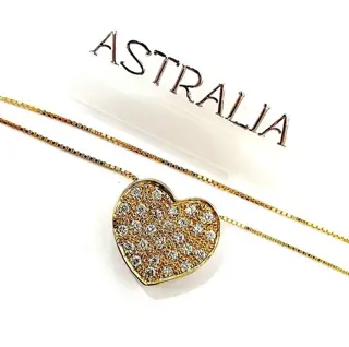 Astralia - 18 karaat Geel goud - Collier met hanger - 0.54 ct Diamant - Diamanten