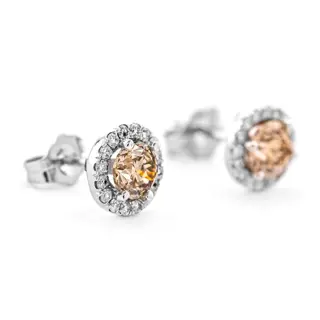 1.28 tcw VVS2 - VS1 Diamond Earrings - 14 karaat Witgoud - Oorbellen - 1.01 ct Diamant - Diamanten van 0,27 ct - geen minimumprijs