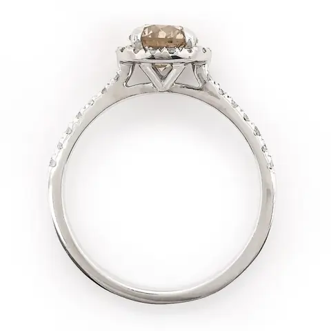 1.37 tcw Diamond Ring - 14 karaat Witgoud - Ring - ***GEEN RESERVEPRIJS***