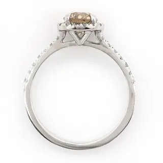 1.37 tcw Diamond Ring - 14 karaat Witgoud - Ring - ***GEEN RESERVEPRIJS***