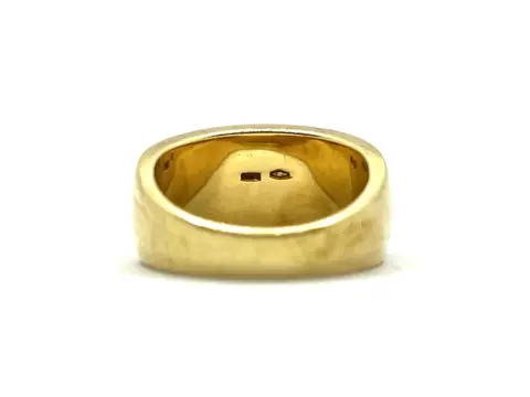 18 karaat Geel goud - Ring Lapis lazuli - parelmoer