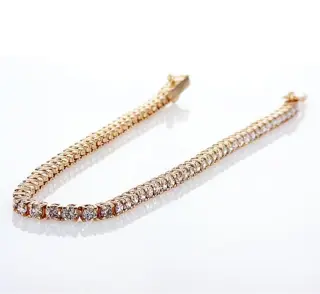 2.24ct pink color - 14 karaat Rosé goud - Armband - geen minimumprijs