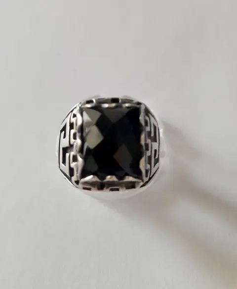 925 Zilver - Ring Onyx
