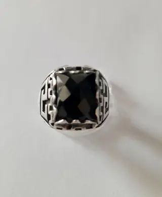 925 Zilver - Ring Onyx