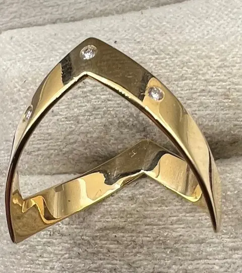 NO RESERVE PRICE - 18 karaat Geel goud - Ring - Diamanten