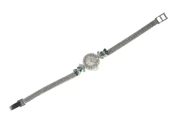 Jaeger-LeCoultre - 18 karaat Witgoud - Armband - Diamanten, totaal diamantgewicht 0,93 crt, horloge, vintage jaren 50 cocktail