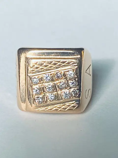 18 karaat Geel goud - Ring - Diamanten