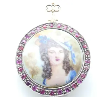 14 karaat Rosé goud, Zilver - Hanger