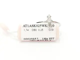 Crieri Poesia - 18 karaat Witgoud - Ring - 0.25 ct Diamant - Diamanten