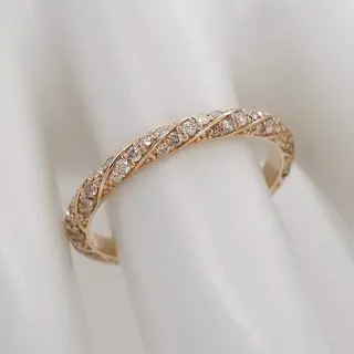 0.50ct Pink Diamonds - 14 karaat Rosé goud - Ring - ***Geen minimumprijs***