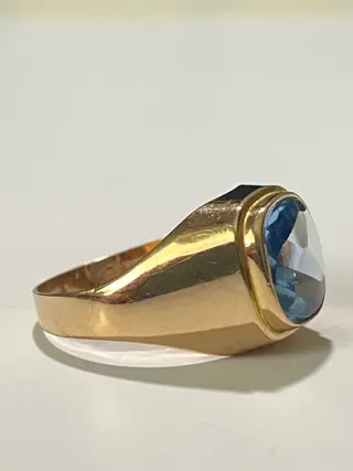 18 karaat Geel goud - Ring - 4.00 ct Spinel