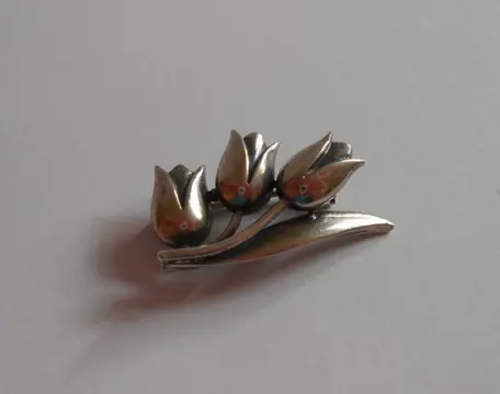 2 XBroche Van Kempen en Begeer - 835 Zilver - Broche