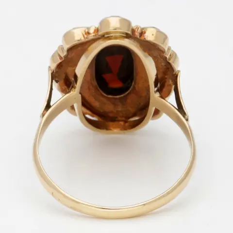 No Reserve - 18 karaat Goud - Ring Granaat