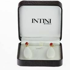 Intini Jewels - 18 karaat Geel goud, Goud - Oorbellen - 2.00 ct Koraal - Agaat