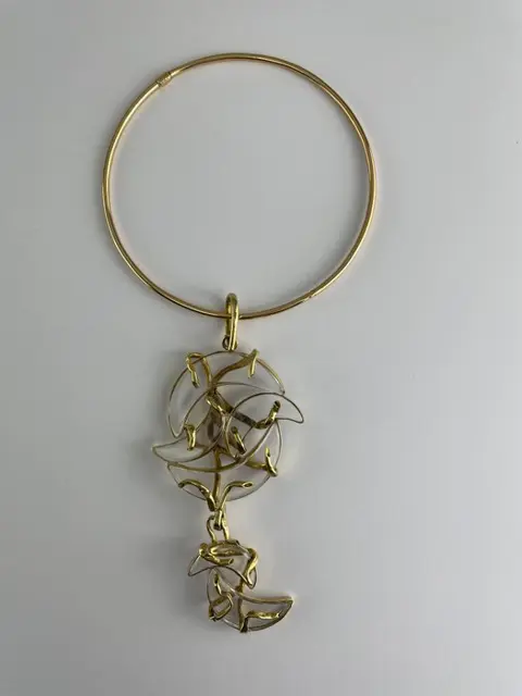 18 karaat Geel goud, Goud - Collier met hanger, Halsketting, Hanger