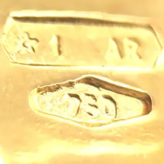 UnoAErre - 18 karaat Geel goud - Halsketting - Parels 10,80 x 9,45 mm