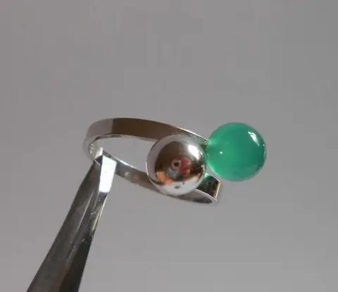 Chrysopraas Firma Dresme Amsterdam - 835 Zilver - Ring