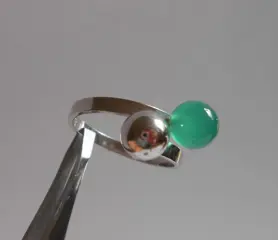 Chrysopraas Firma Dresme Amsterdam - 835 Zilver - Ring