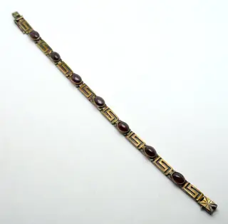 Kionas - 925 Zilver - Armband - 10.50 ct Granaat