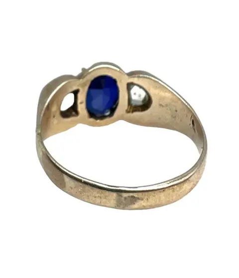 14 karaat Goud - Ring - 2.20 ct Saffier