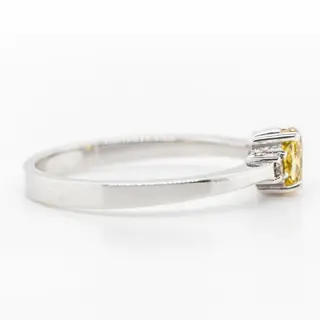 No Reserve Price - 0.36 tcw - 14 karaat Witgoud - Ring Diamant