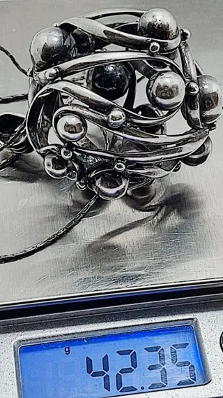 Pendente modernista belgian anni 50 - 925 Zilver - Collier met hanger