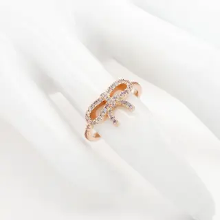 0.33ct Pink Diamond Ring - 14 karaat Rosé goud - Ring - ***Geen minimumprijs***