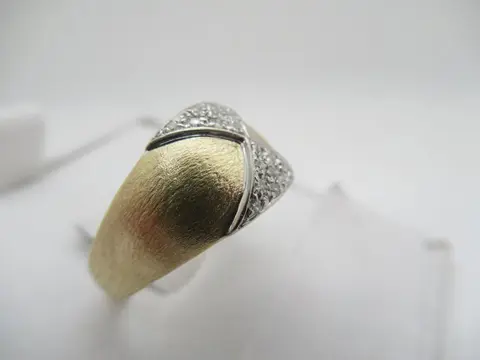 18 karaat Goud - Ring - 0.15 ct