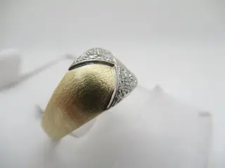 18 karaat Goud - Ring - 0.15 ct