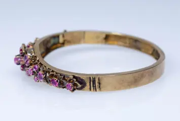 Zilver - Armband - 3.00 ct - Robijnen - Victoriaans