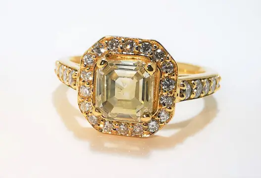 Sin Reserva Diamante 1.65ct HRD 5.63gr - 18 karaat Geel goud - Ring - 1.28 ct Diamant - Diamanten